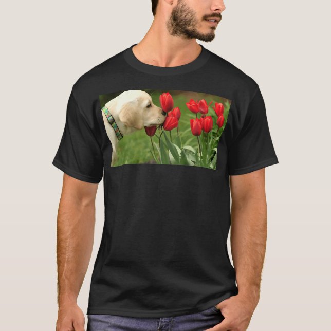 Yellow Labrador Take Time T-Shirt (Vorderseite)