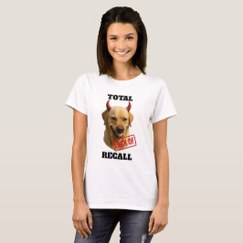 Yellow Labrador 'TOTAL LACK OF RECALL' T-shirt