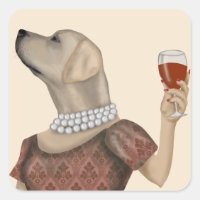 Yellow Labrador Wine Snob