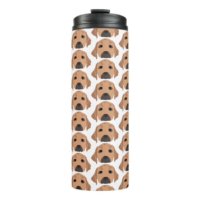 Yellow Labradors on Tumbler Thermosbecher (Vorderseite)