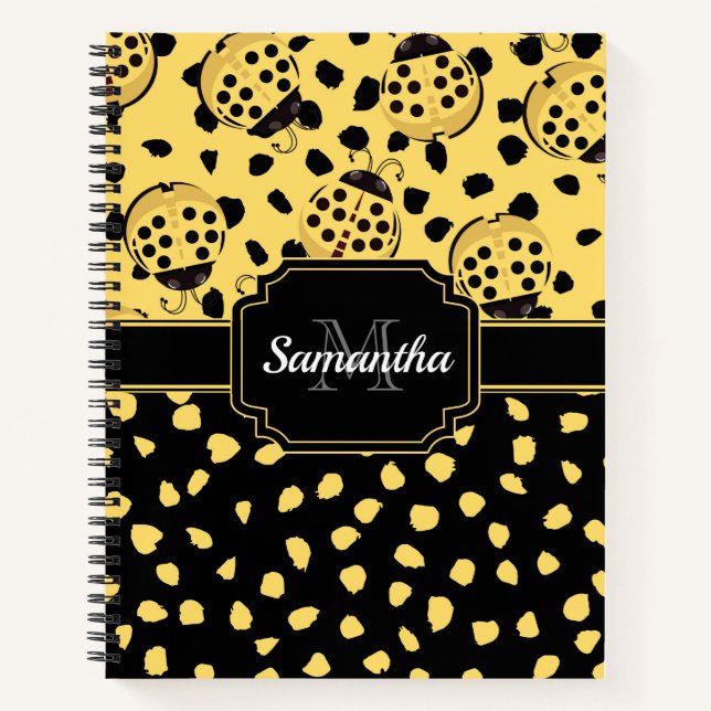 Yellow Ladybugs Notizbuch (Vorderseite)
