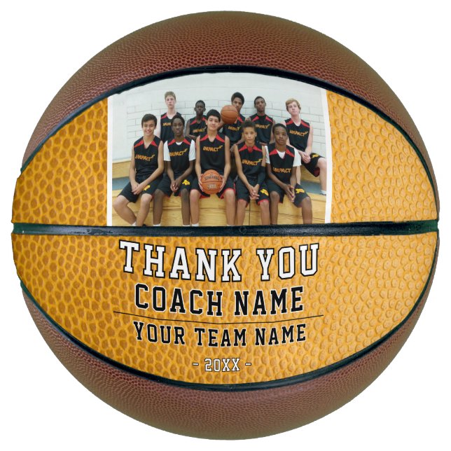 Yellow Leather Vielen Dank, dass Sie Team Name Fot Basketball (Vorderseite)