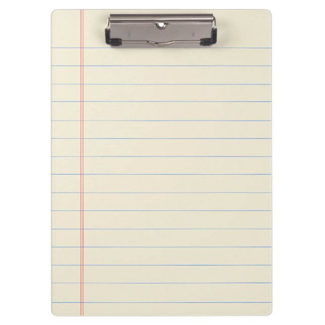Yellow Legal Pad Zwischenablage Klemmbrett (Vorderseite)