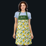 Yellow Lemon Citrus Summer Kitchen Schürze<br><div class="desc">Eine elegante Zitronengemälde-Schürze. Eine helle und glückliche Schürze. Personalisieren Sie es für sich selbst oder für einen Freund. Entworfen für Sie von BlackBerry Boulevard.</div>