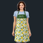 Yellow Lemon Citrus Summer Kitchen Schürze<br><div class="desc">Eine elegante Zitronengemälde-Schürze. Eine helle und glückliche Schürze. Personalisieren Sie es für sich selbst oder für einen Freund. Entworfen für Sie von BlackBerry Boulevard.</div>