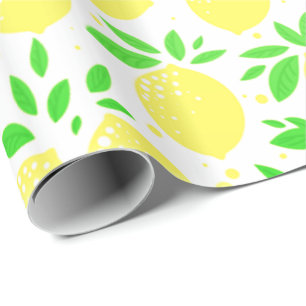Yellow Lemon Geschenkpapier