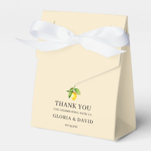 Yellow Lemon Moderne Hochzeit Geschenkschachtel