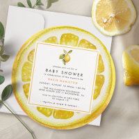 Yellow Lemon Slice | Funny Unique Baby Dusche