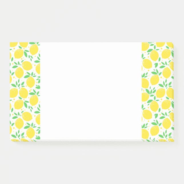 Yellow Lemon Sticky Notes Post-it Klebezettel (Vorderseite)
