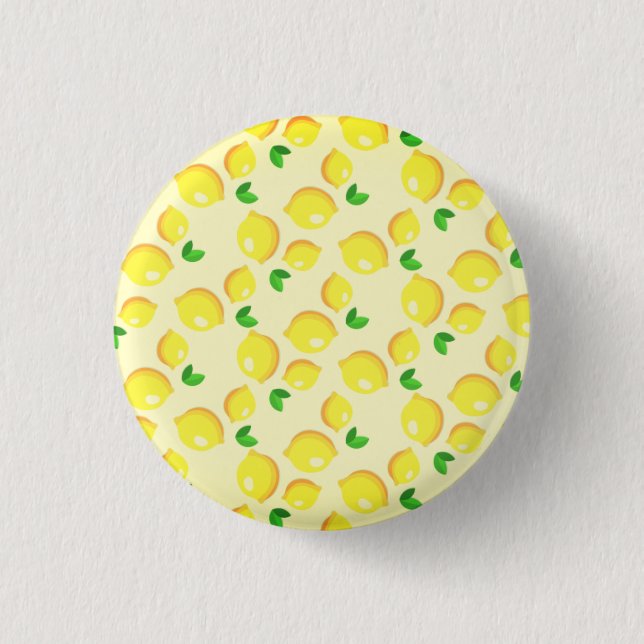 Yellow Lemons Button Gift (Vorderseite)