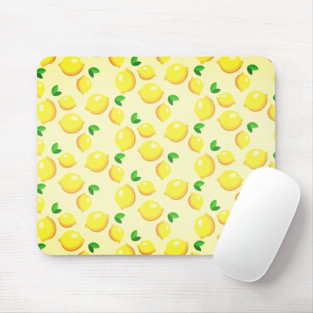 Yellow Lemons Mouse Pad Mousepad (Mit Mouse)