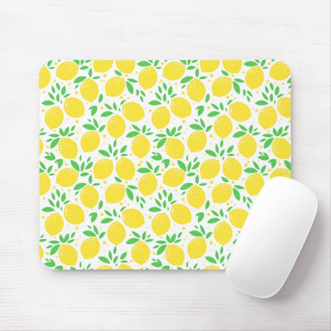 Yellow Lemons Mouse Pad Mousepad (Mit Mouse)