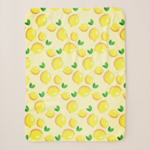 Yellow Lemons Sherpa Blanket Sherpadecke