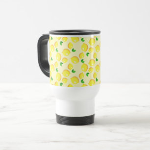 Yellow Lemons Travel Mug Reisebecher