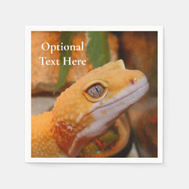 Yellow Leopard Gecko Serviette