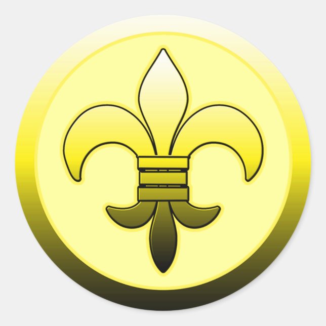 Yellow Lilie Stickers (Vorderseite)