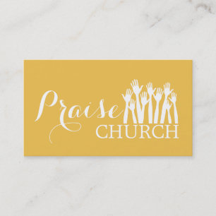 Yellow Loise Church Religion Christlich Pastor Visitenkarte