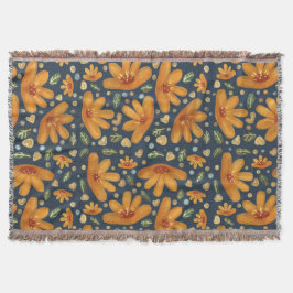 Yellow Luxe Florals Decke