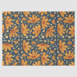 Yellow Luxe Florals Seidenpapier