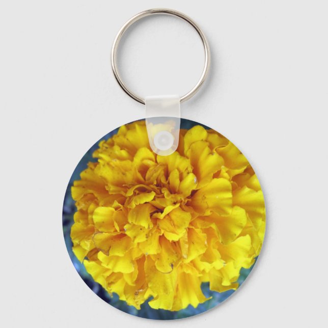 Yellow Marigold Schlüsselanhänger (Vorderseite)