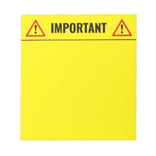 Yellow memo writing notepad for Stuff Notizblock