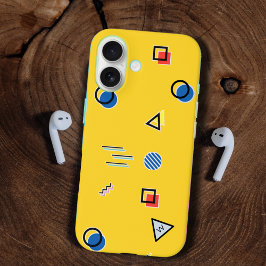 Yellow Memphis Monogram Case-Mate iPhone Case