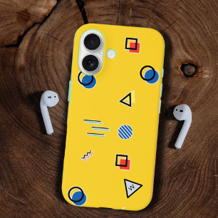 Yellow Memphis Monogram Case-Mate iPhone Case