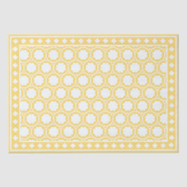 Yellow Modern Bone Inlay Decoupage Paper Seidenpapier