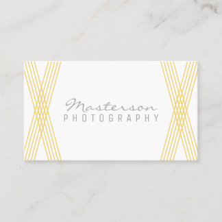 Yellow Modern Deko Business Card Visitenkarte