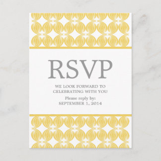 Yellow Modern Deko UAWG Postcard Einladungspostkarte