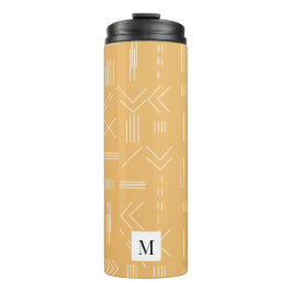Yellow Modern Gorgeous Custom Monogram Thermosbecher