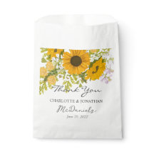 Yellow Modern Sunflowers Bouquet Wedding