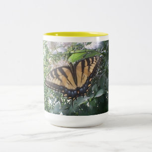Yellow Monarch Summer Zweifarbige Tasse