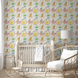 Yellow Monster Kids' Rooms Child Name Tapete