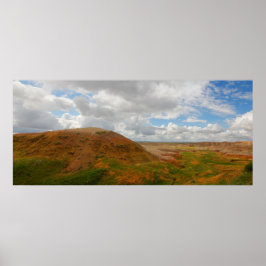 Yellow Mounds Overlook, Badlands NP, South Dakota Poster