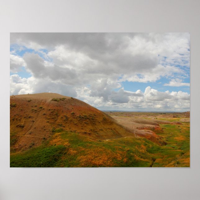 Yellow Mounds Overlook, Badlands NP, South Dakota Poster (Vorne)