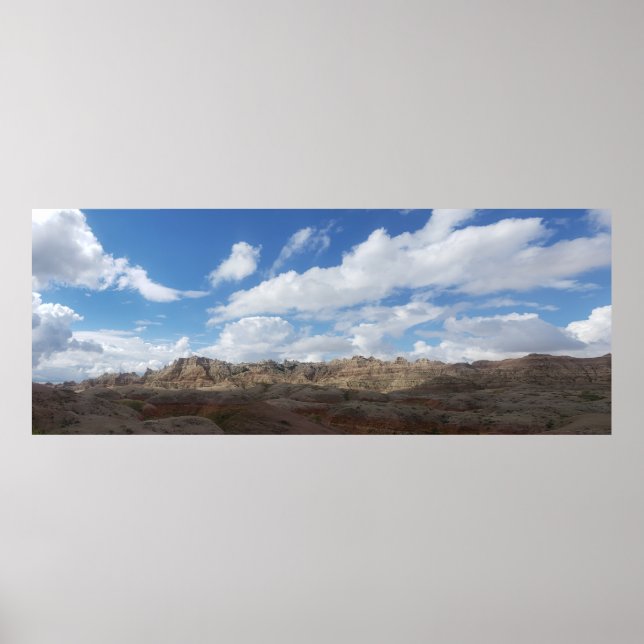 Yellow Mounds Overlook, Badlands NP, South Dakota Poster (Vorne)
