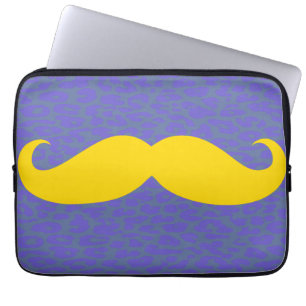 Yellow Mustache Laptopschutzhülle