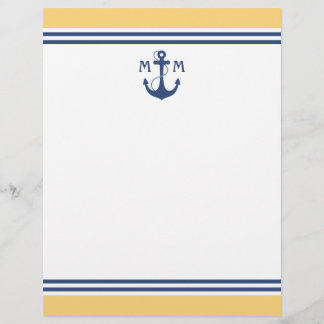 Yellow Nautic Monogram