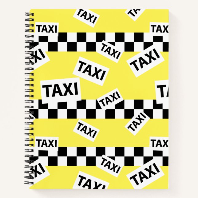 Yellow New York Taxi Cab Notizbuch (Vorderseite)