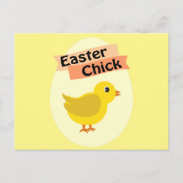 Yellow Oaster Chick Feiertagspostkarte