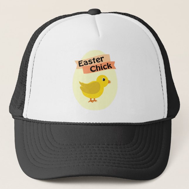 Yellow Oaster Chick Truckerkappe (Vorderseite)