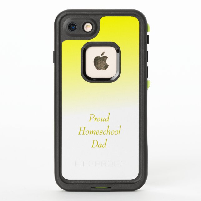 Yellow Ombre Proud Homeschool Vater (Rückseite)