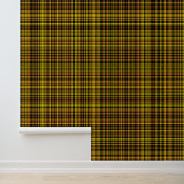 Yellow Orange Black Plaid Pattern Tapete