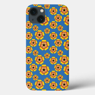 Yellow Orange Flowers Pattern Case-Mate iPhone Hülle