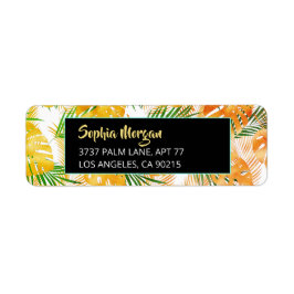 Yellow Orange Green Tropical Leaves Name & Address