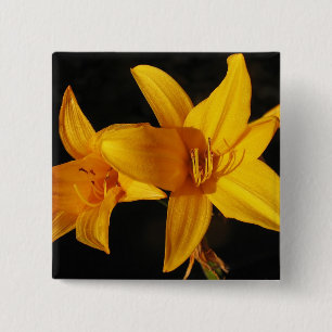 Yellow Orchid Button