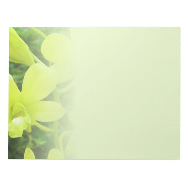 Yellow Orchids Notepad Notizblock (Vorderseite)