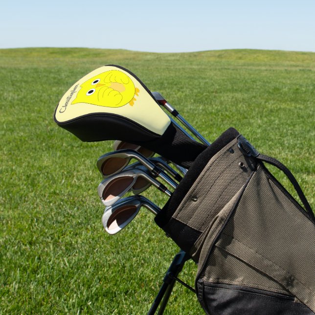 Yellow Owl Design Golf Headcover (In SItu)