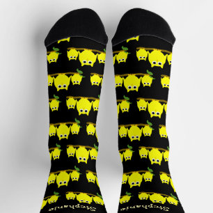 Yellow Owls Design Personalisiert Socken